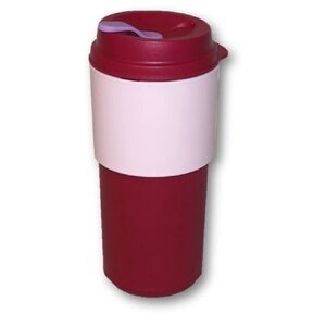 New With Tags Tupperware Eco To Go Tumbler 16oz Travel Mug Vineyard Cranberry